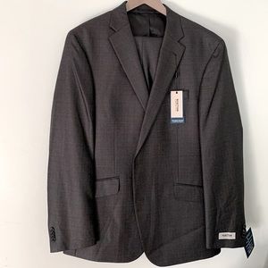 Kenneth Cole Flex Gunmetal Grey Basketweave Suit​